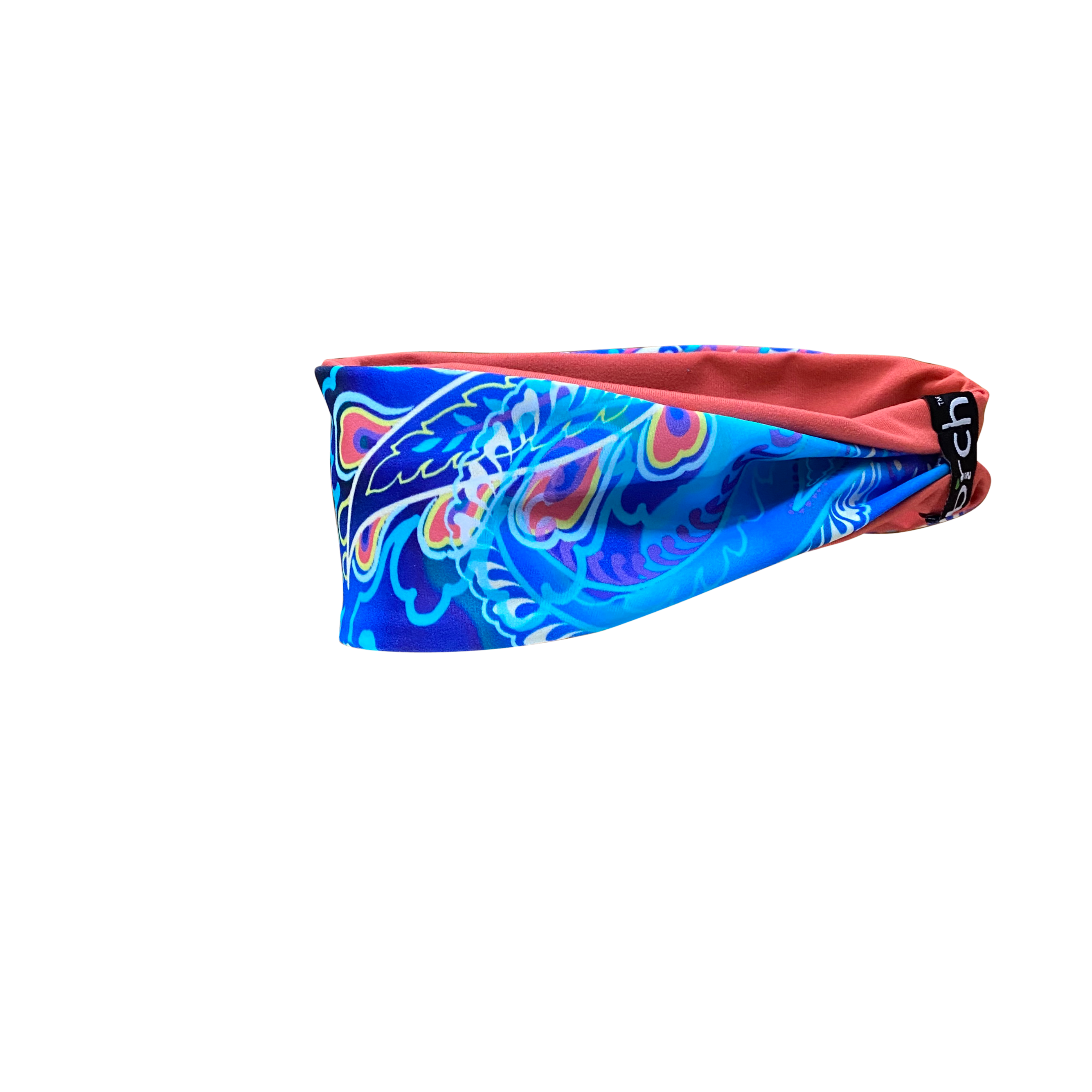 Electric Blue And Coral Fitness Headband