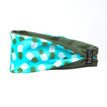 Teal Pineapple Reversible Fitness Headband