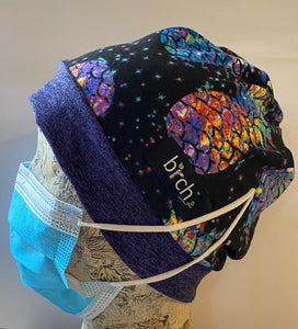 Pineapple Rainbow Scrub Hat